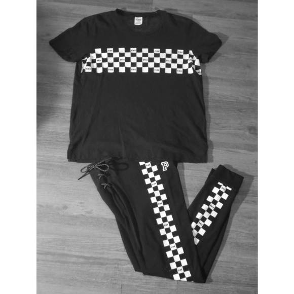 PINK Victoria's Secret Pants - Pink VS Checkered Set